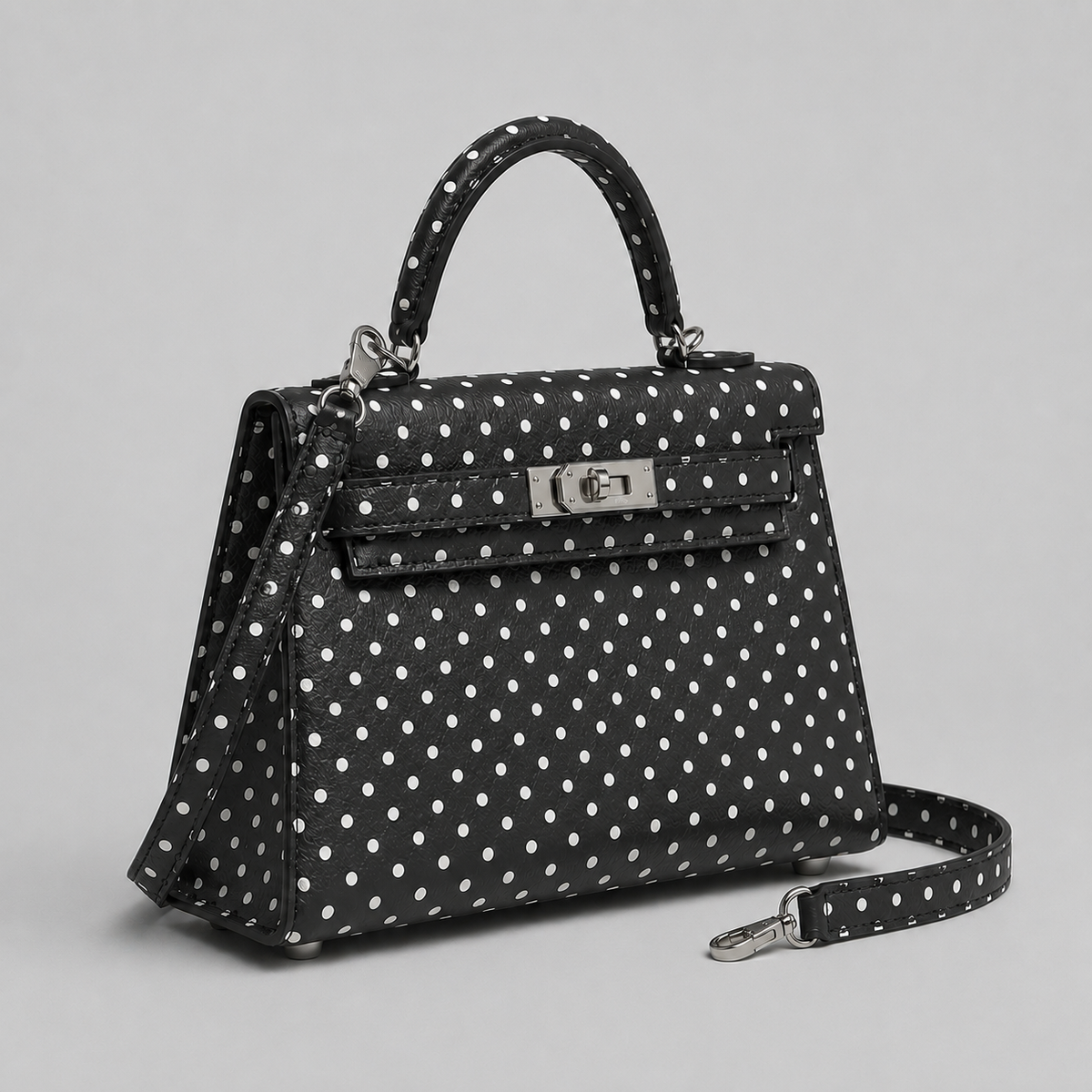 Mini sac noir à pois