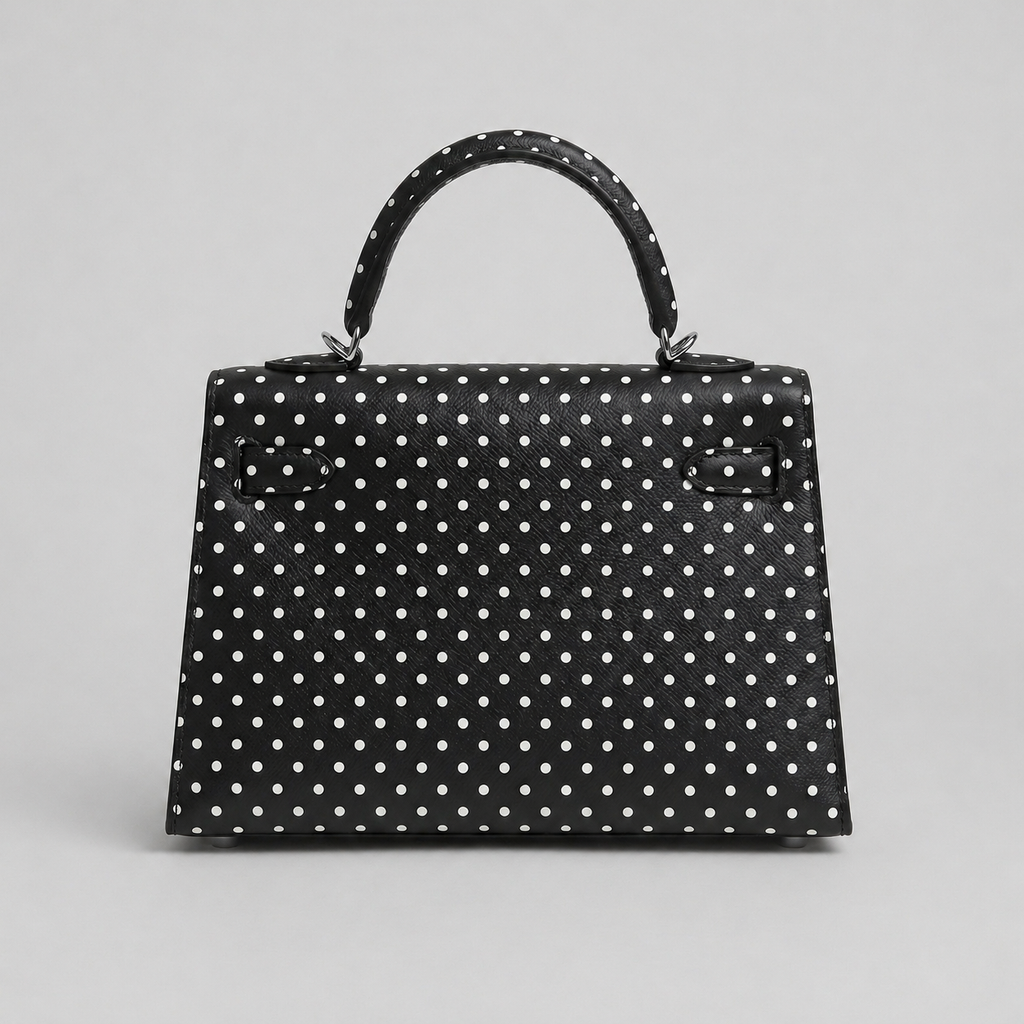 Mini sac noir à pois