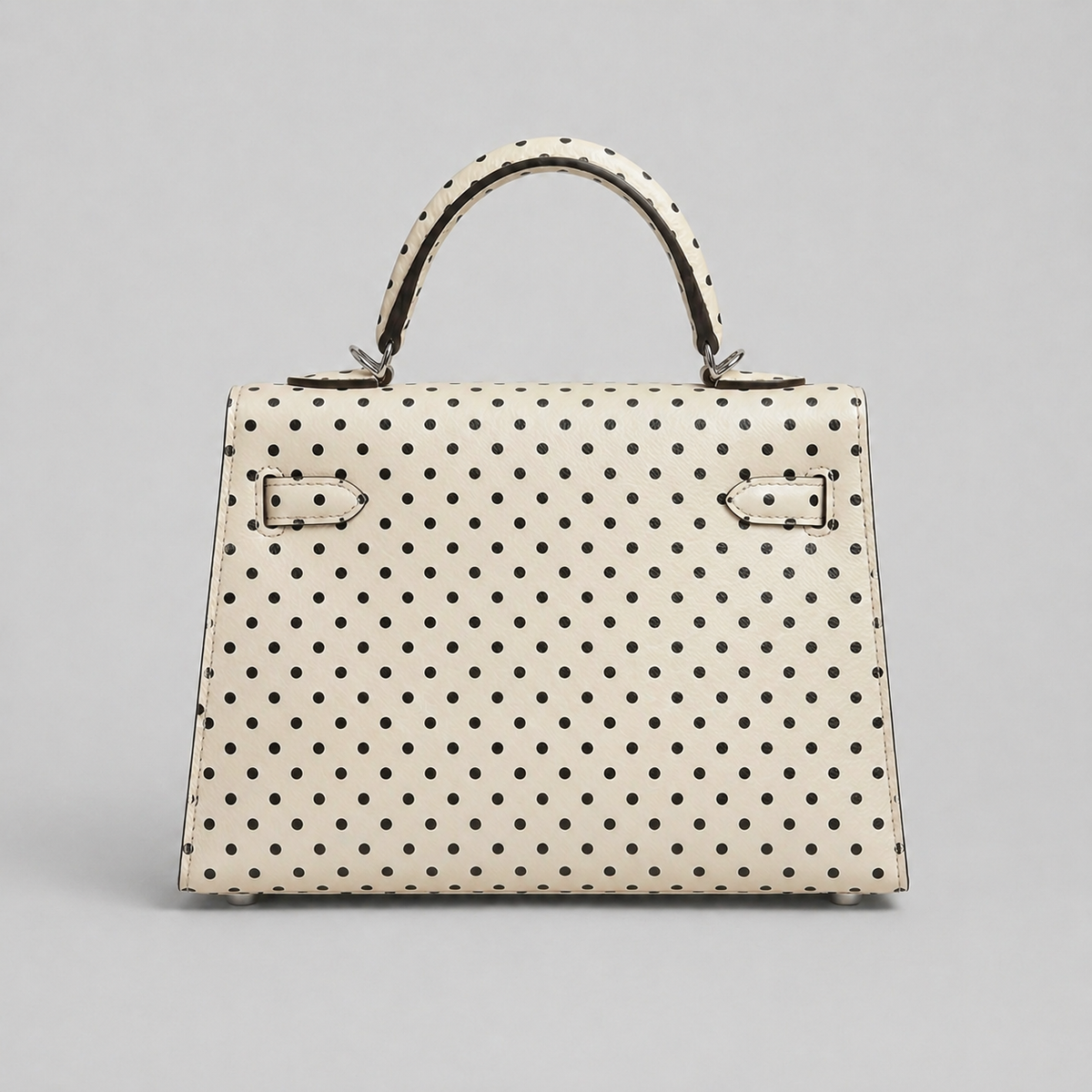Mini sac écru à pois